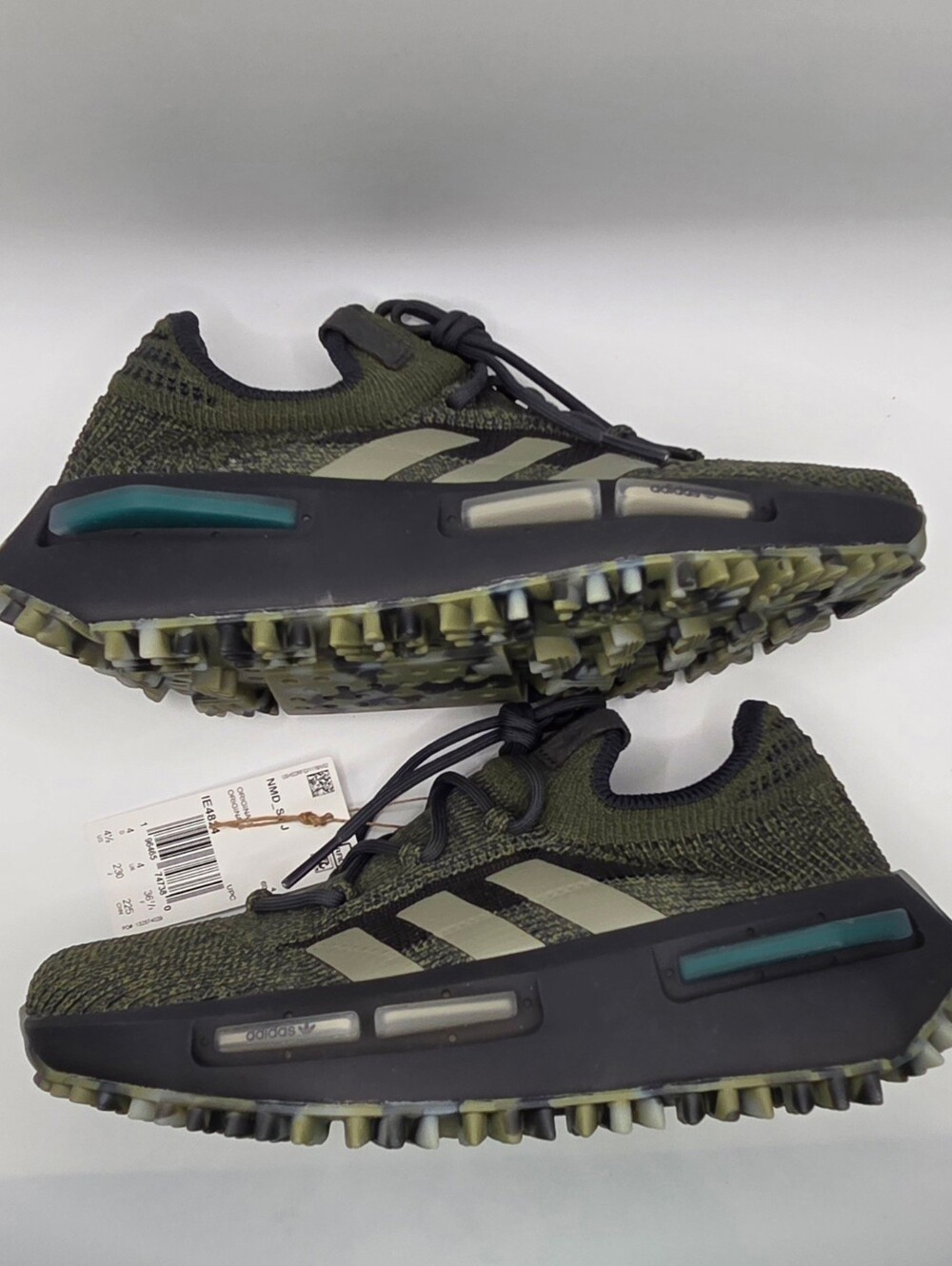 adidas NMD S1 Olive Green Knit Youth Size 4.5/ Womens Size 5.5